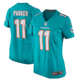 womens nike devante parker aqua miami dolphins new 2018 game